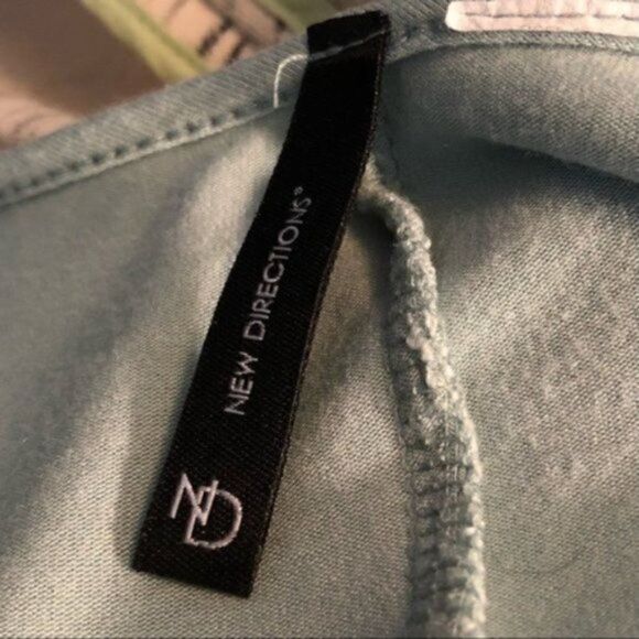 New Directions 3/4 Ruffle Sleeve Swing Dress Mint Green M - Picture 5 of 5